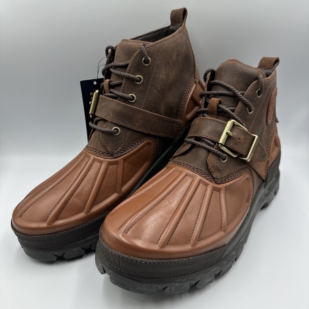 Polo Ralph Lauren Oslo Low Waterproof Leather Boots - Men's 11.5 NEW